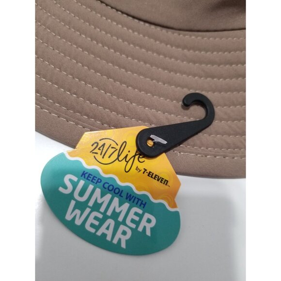 24/7 Life Outdoor‎ Breathable Larry Bucket Hat In Taupe - Size OS - Picture 6 of 7